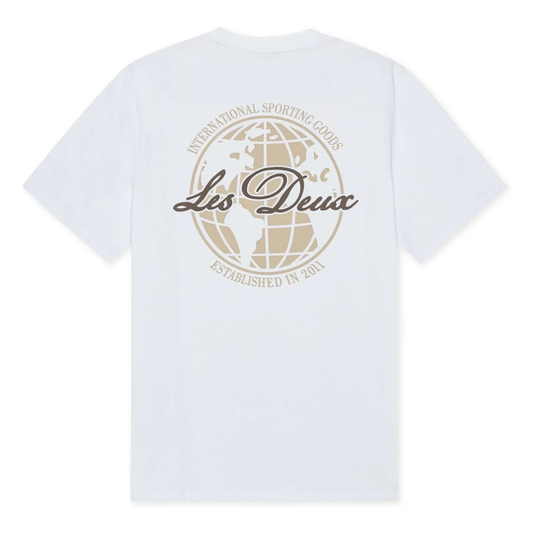Les Deux - Camiseta de algodón orgánico Ben Globe | Blanca