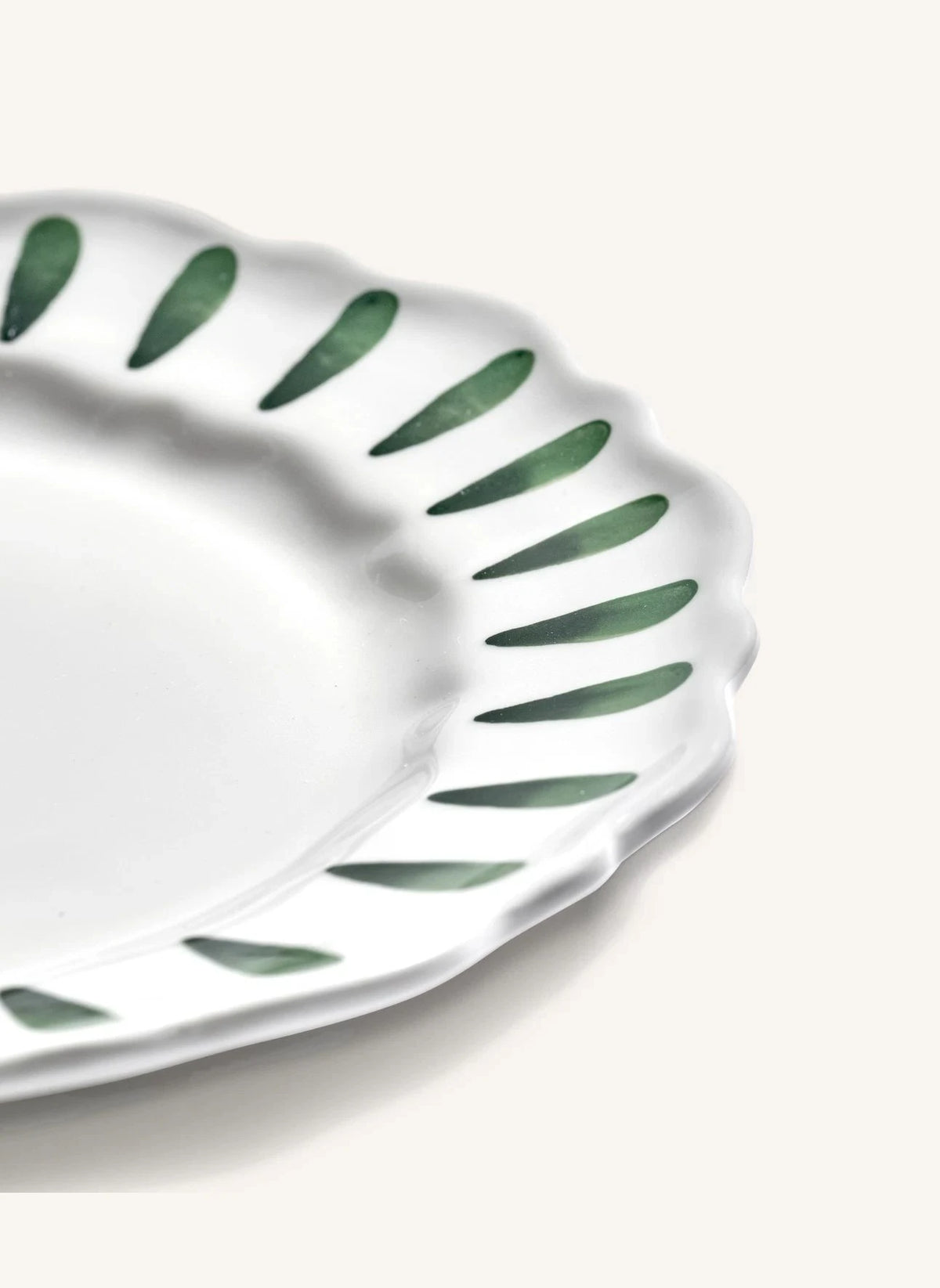 Serax - Platos Dulces de Rayas Charly - Set de 2 | Verde