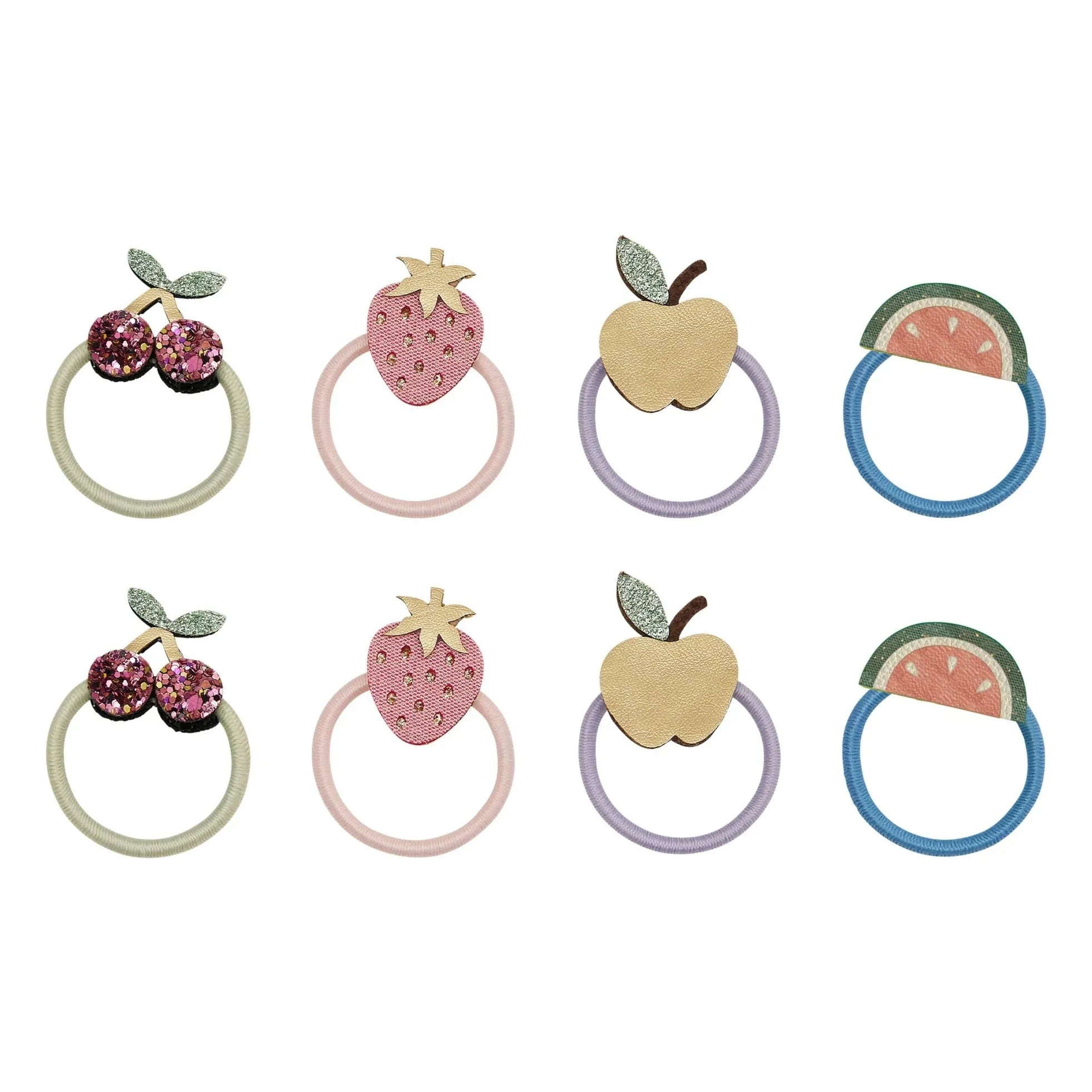 Mimi & Lula - Gomas de Pelo Elásticas Frutas del Bosque (8 unidades) | Lila