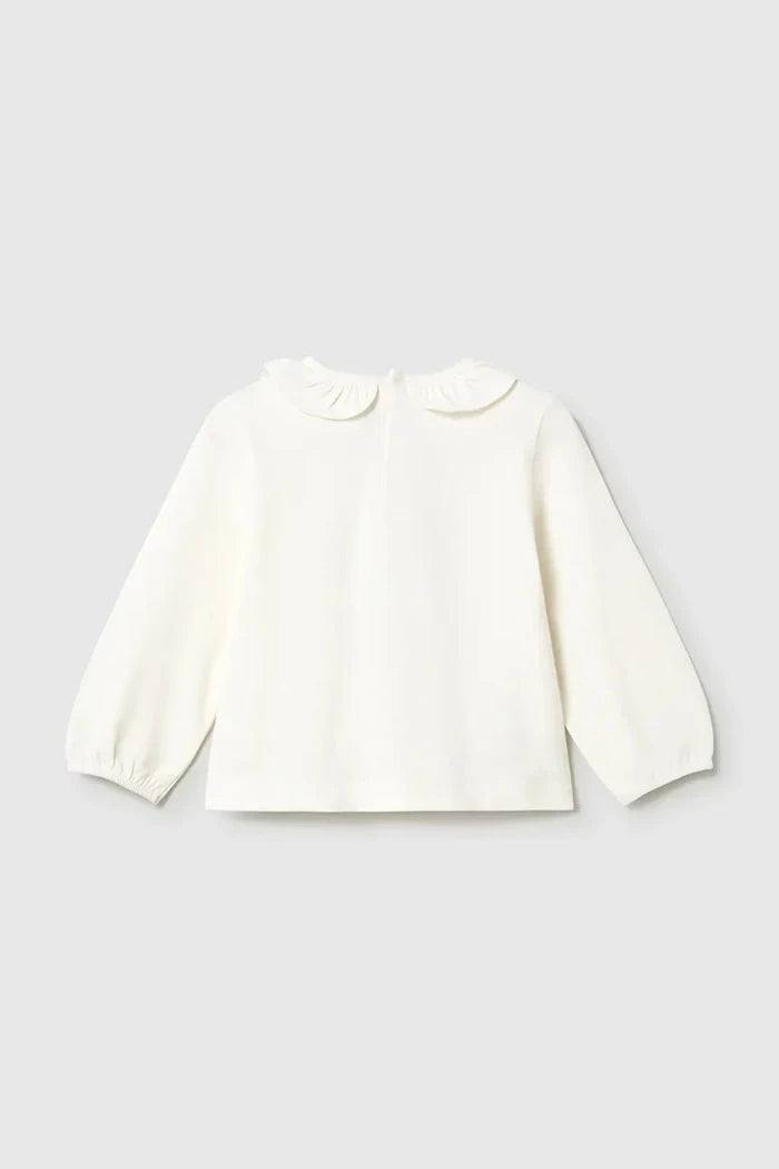 Blusa de manga larga de algodón y elastano Mayoral para niños