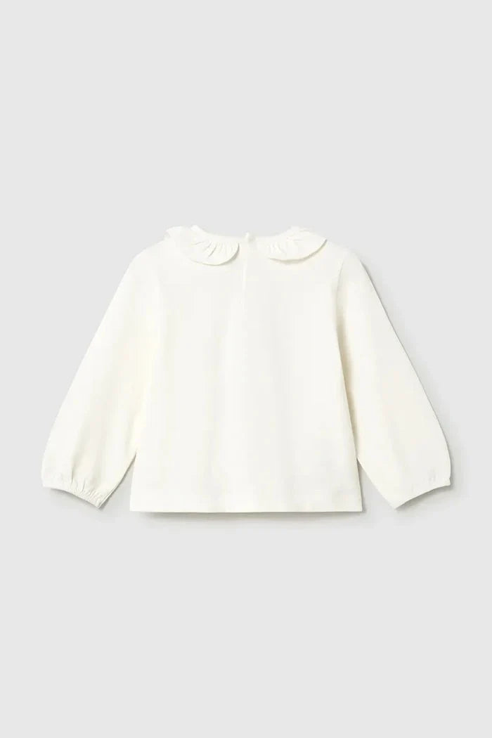 Blusa de manga larga de algodón y elastano Mayoral para niños