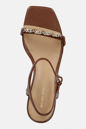 MICHAEL Michael Kors Dina Kitten Sandalia de cuero