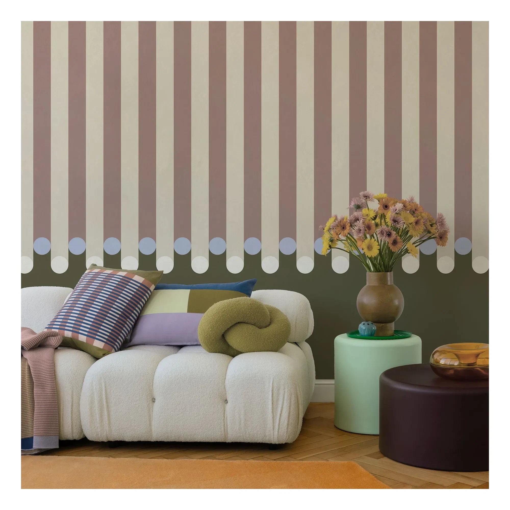 Edito - Papel pintado Dott - 4 unidades | Caqui