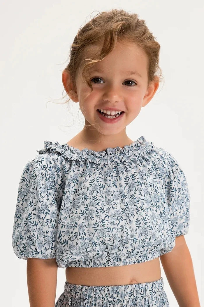 Blusa de algodón para niña Mayoral