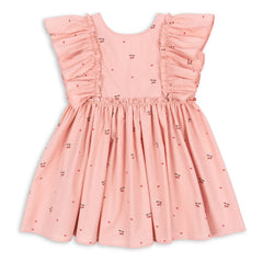 Konges Sløjd - Vestido Evia Cerises con lazo | Rosa