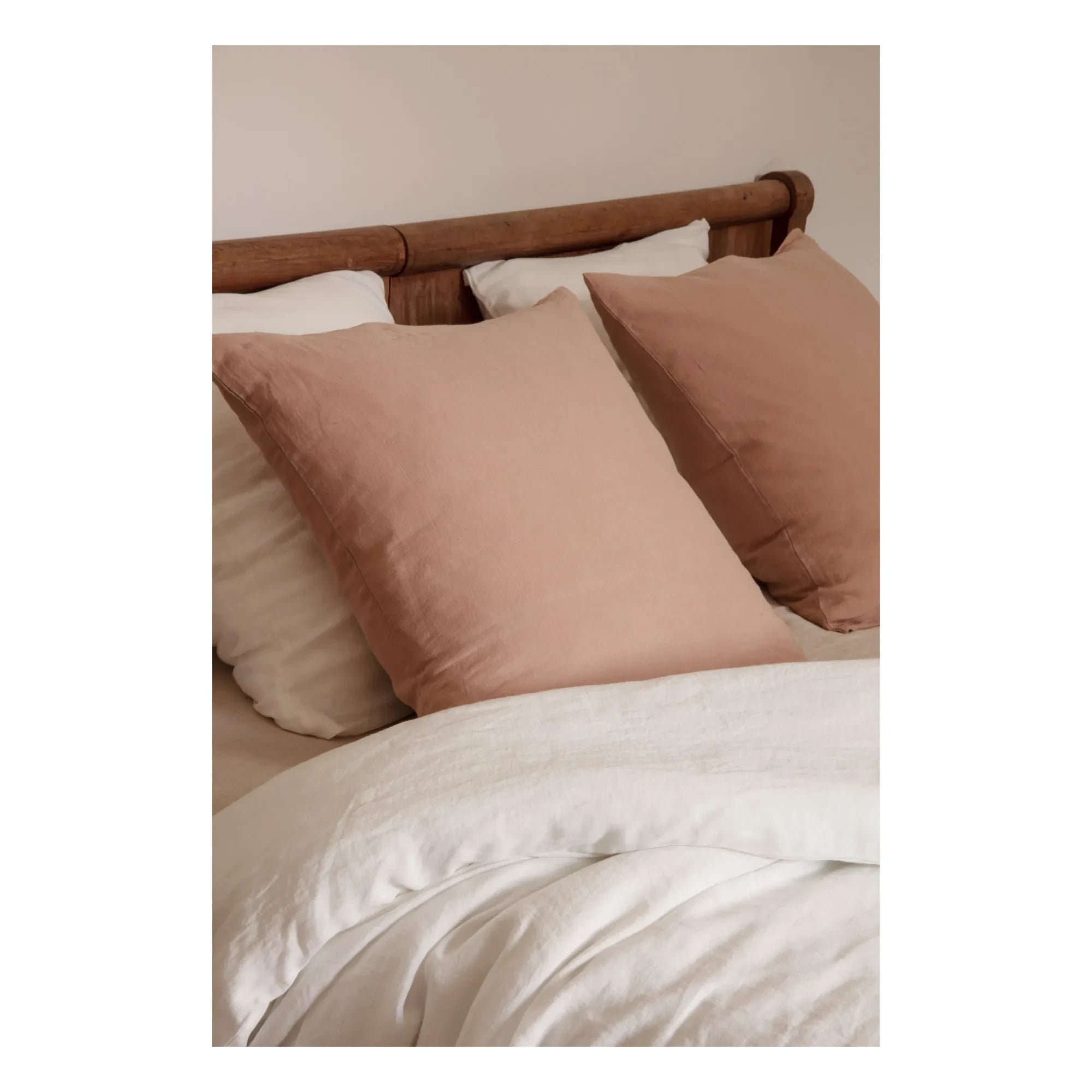 Comunidad de bienes - Funda de almohada de lino lavado | Rosa empolvado