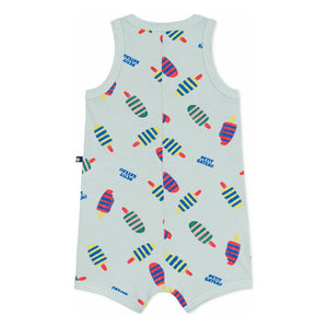 Petit Bateau - Peto corto helados | Turquesa