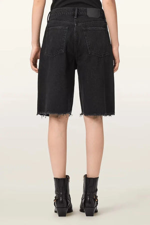 AllSaints AKI, shorts vaqueros para mujer