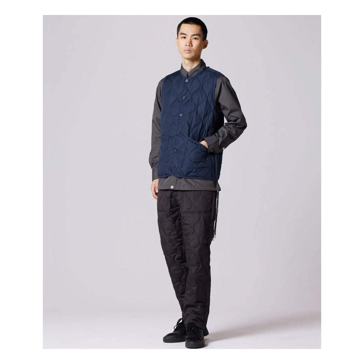 Taion - Chaleco militar sin mangas unisex | Azul marino