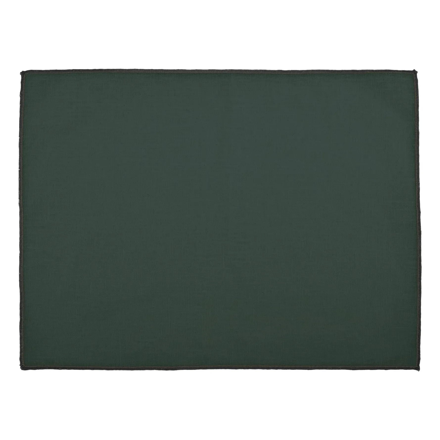 Haomy - Mantel individual de lino con revestimiento Borgo | Verde oscuro