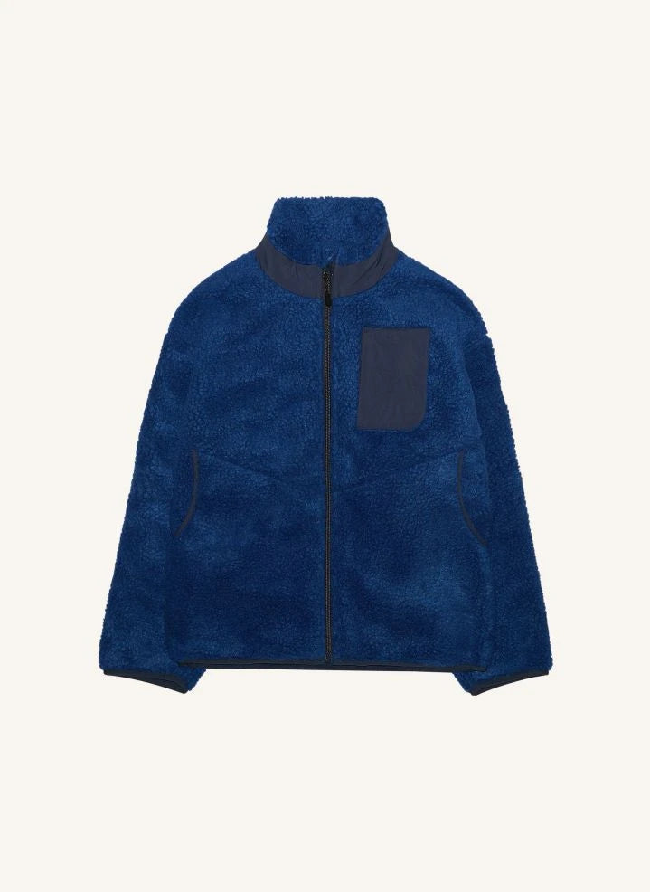 Finger in the nose - Paulo Chaqueta Sherpa de doble material | Royal blue