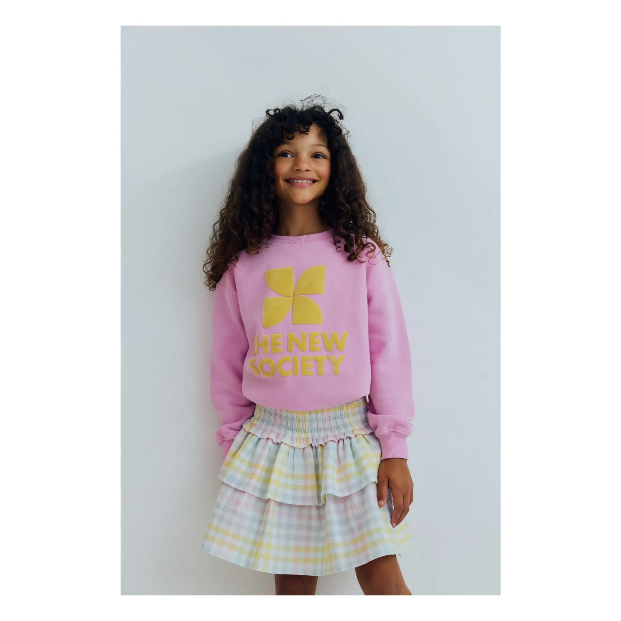 the new society - Sudadera con logo TNS | Rosa