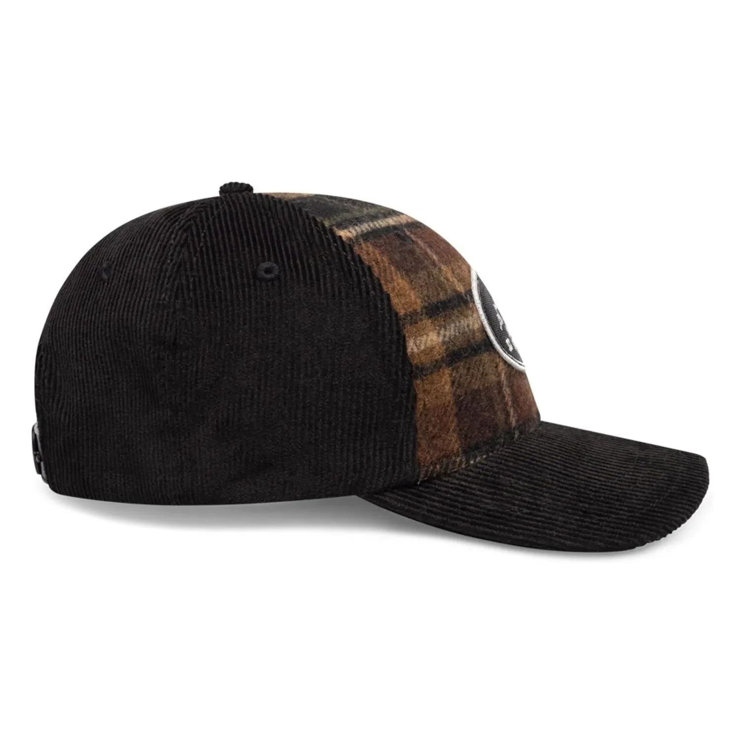 Les Deux - Gorra de lana a cuadros Skyline Patch | Marrón