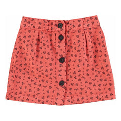 Piupiuchick - Falda de botones con estampado floral | Coral