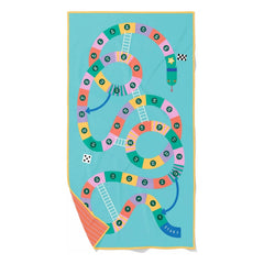 Quut - Toalla de playa de microfibra Echelle et Serpent | Azul