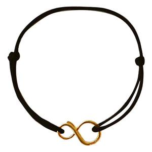 LAH - Pulsera Mini-Infinito con cordón | Negro