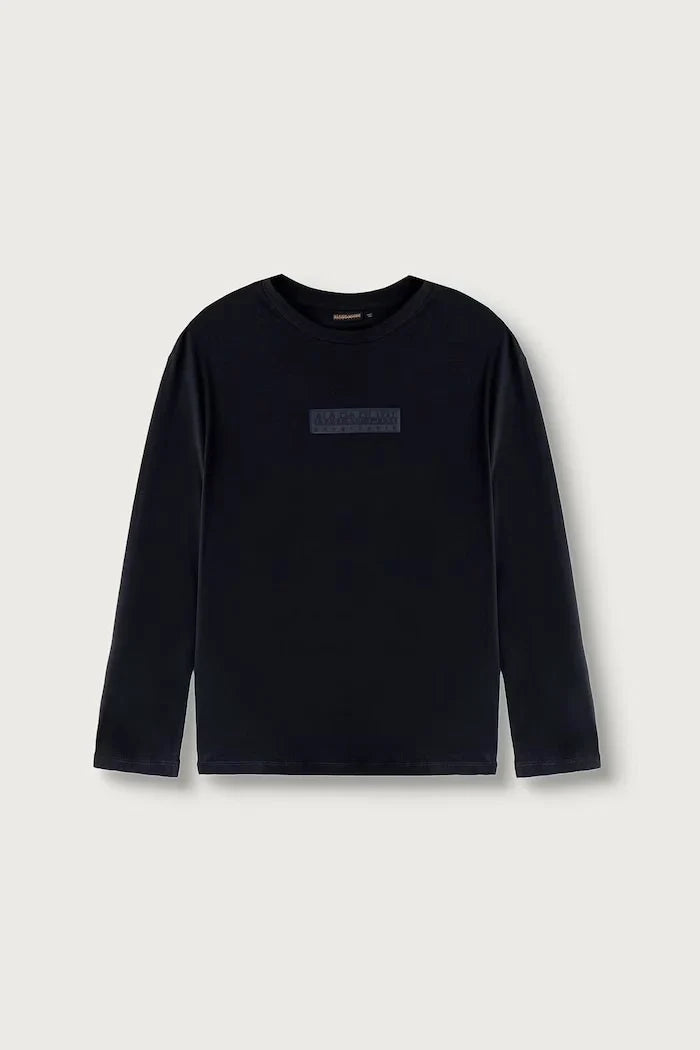 Camiseta de manga larga de algodón para niños S-NEW BOX LOGO LS