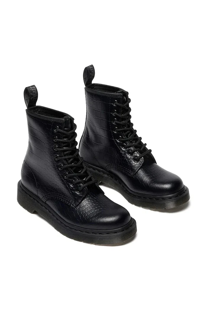 Botines de cuero Dr. Martens 1460 Croco para mujer