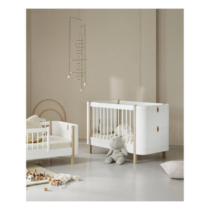 Oliver Furniture - Cuna Mini+ de madera de roble, kit junior no incluido