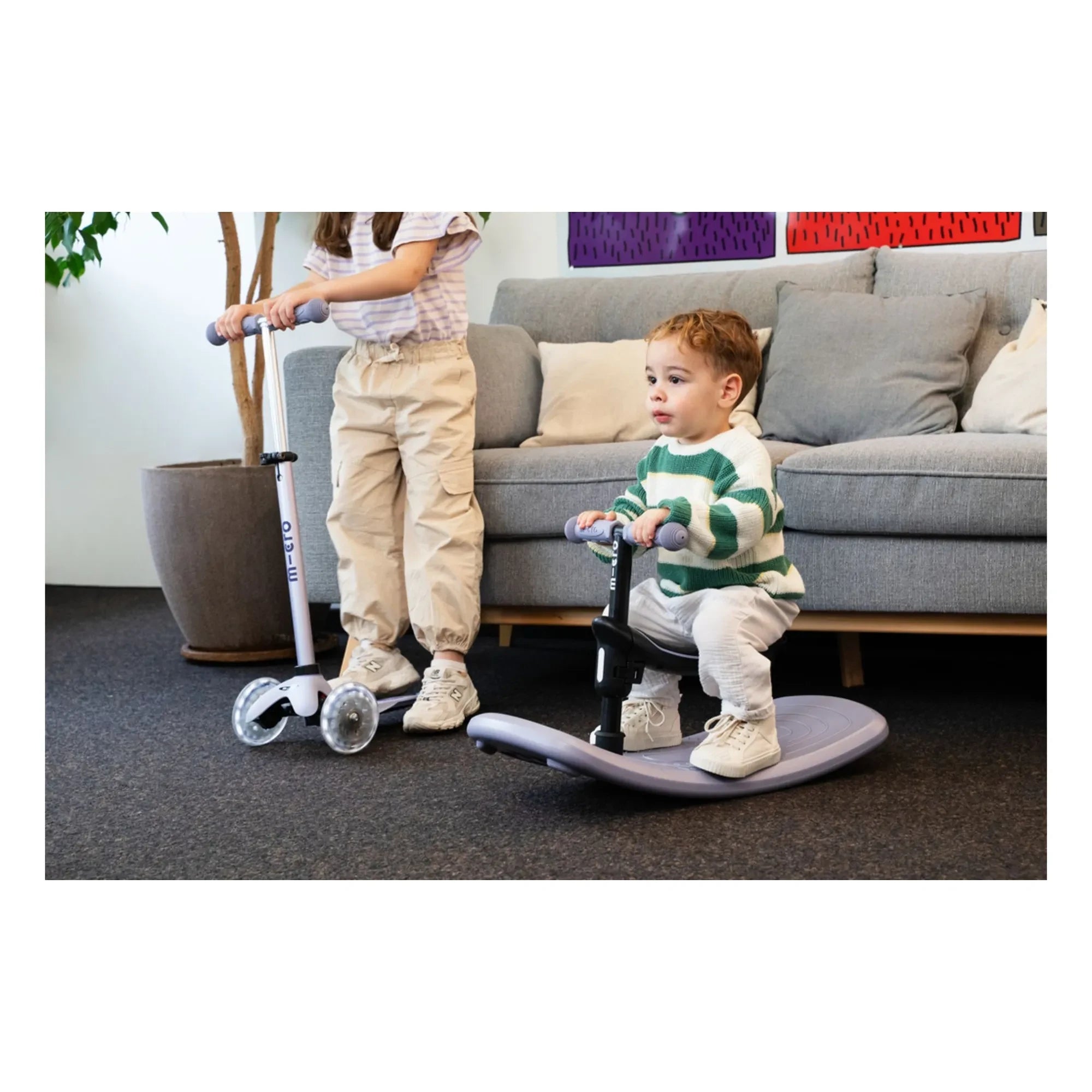 Micro - Scooter LED Rock&Go | Lavanda