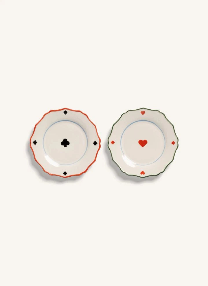&Klevering - Kalp ve Yonca Tabaklar - 2'li Set