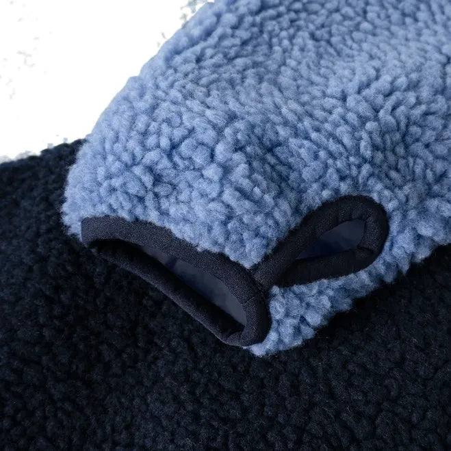 Liewood - Nolan chaqueta estilo sherpa con bloques de color hecha de fibras recicladas | Azul