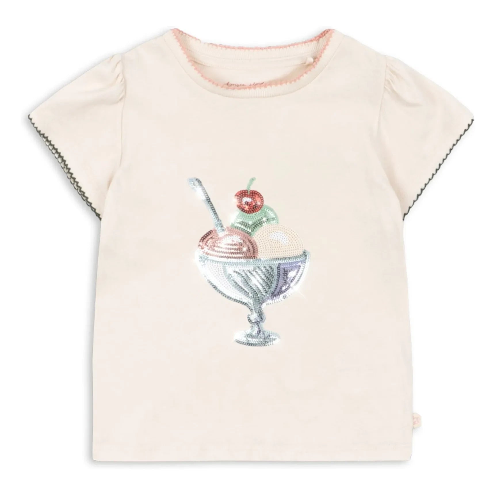 Konges Sløjd - Camiseta de algodón orgánico Famo Glace | Crudo