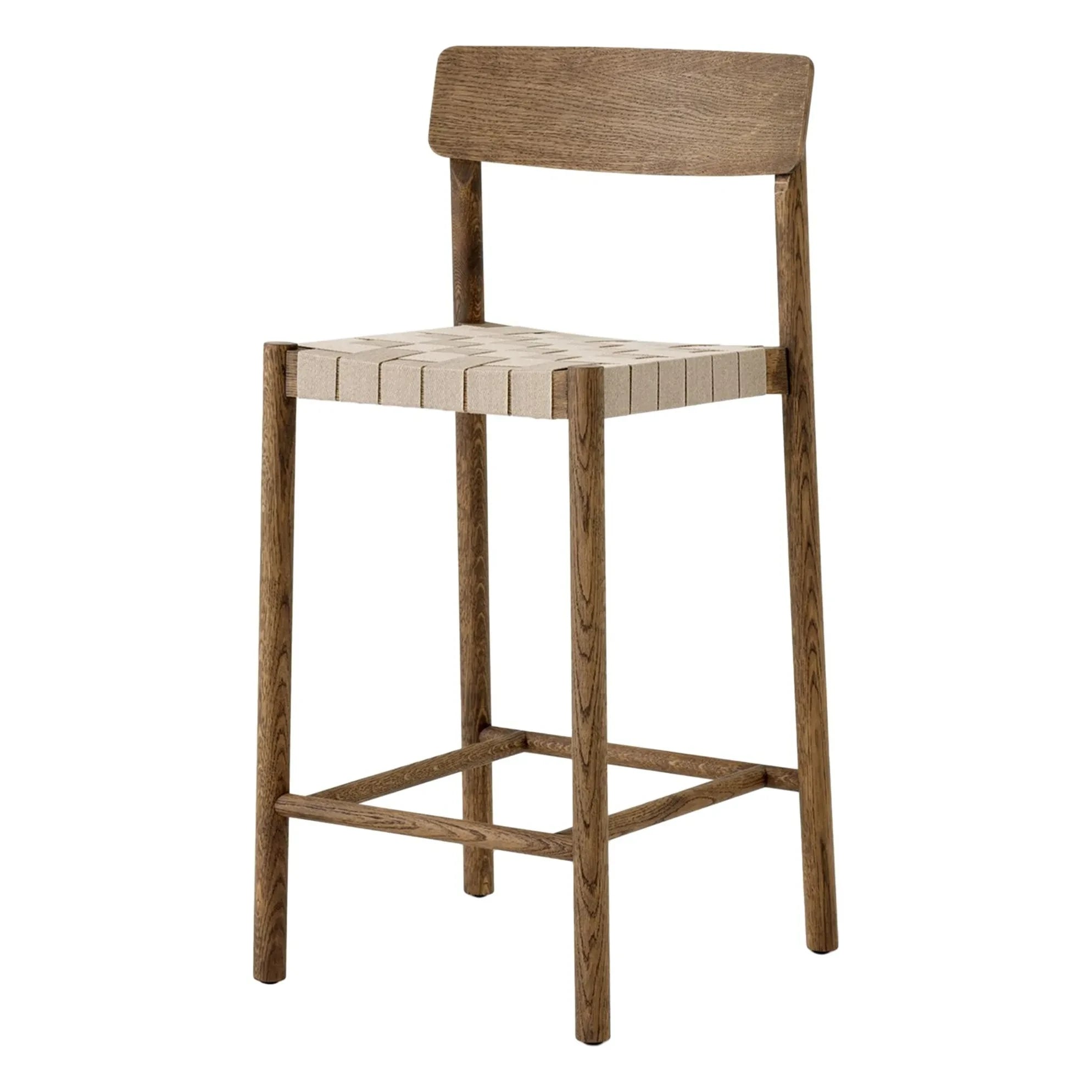 & Tradition - Tabure de bar tejido Betty TK12 65 cm roble ahumado aceitado | Chêne fumé