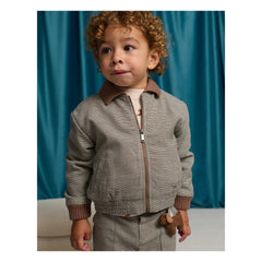 Gingersnaps - Leonardo Houndstooth Bebek Ceketi | Kahverengi