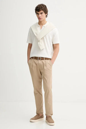Camiseta de algodón con cuello Marc O'Polo