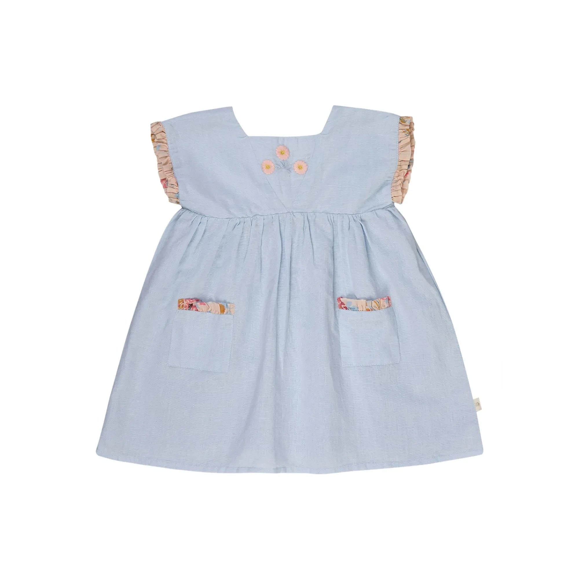 Vestido bordado Lilinoa - Marie Lin | Azul claro