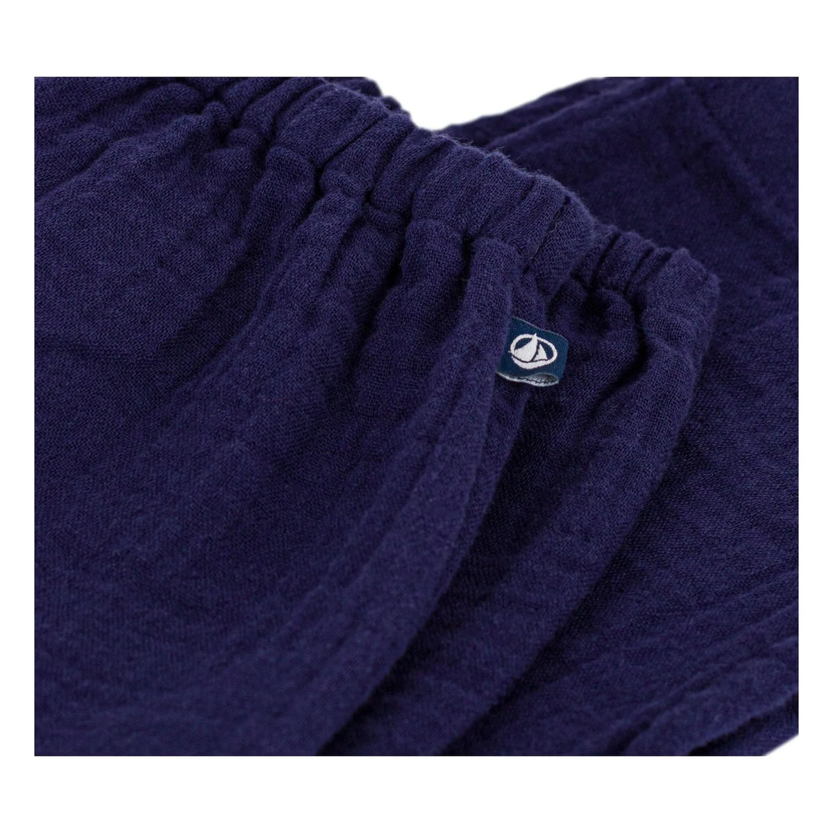 Petit Bateau - Pantalones de Gasa de Algodón Orgánico | Azul noche