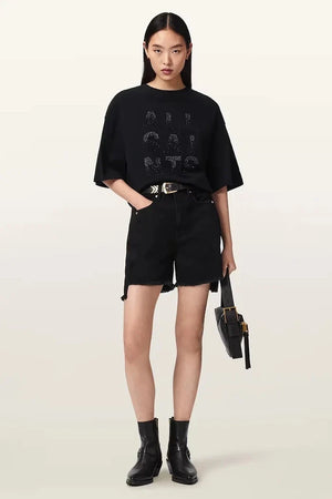 Camiseta STACKS AllSaints para mujer de algodón, corte holgado
