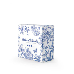 Tartine et Chocolat - Peluche de conejo Augustin Toile de Jouy | Azul