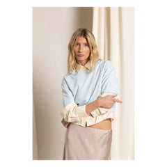 Smallable Woman - Camiseta de algodón orgánico Hana | Azul Hielo