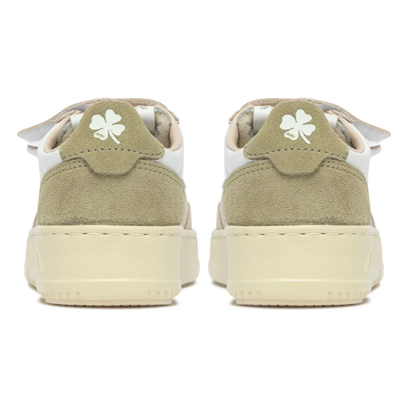 Autry - Zapatillas deportivas bajas de ante tricolor Kidstripes para niños | Caqui claro