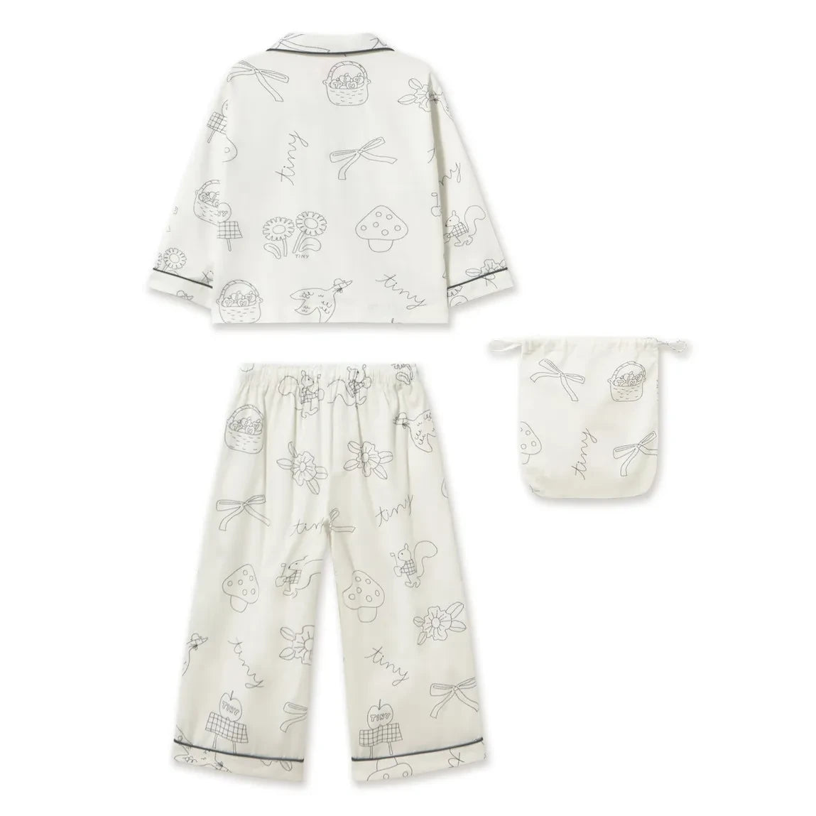 Tinycottons - Apple Pijama | Beyaz