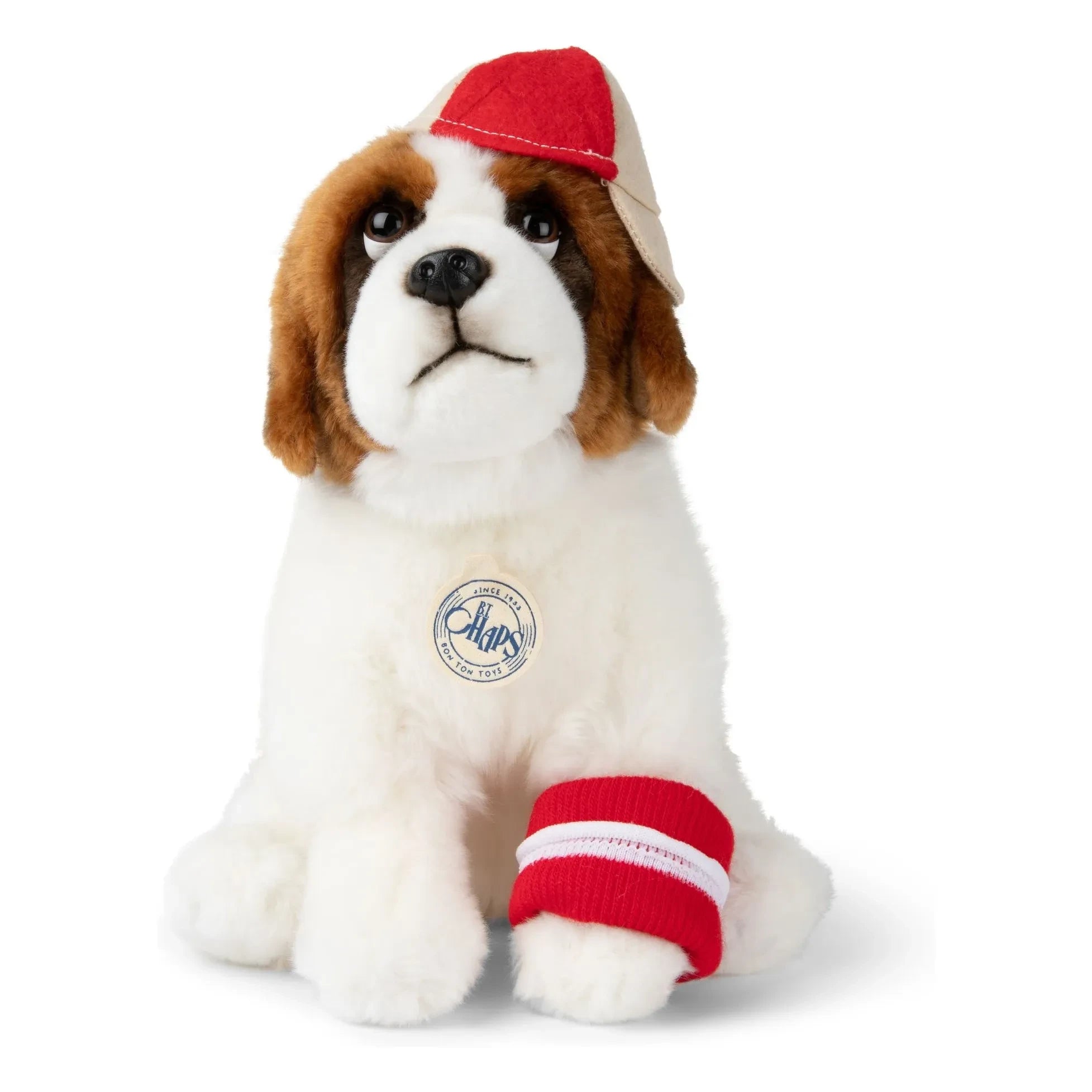 Bon Ton Toys - B.T.CHAPS - Peluche San Bernardo Herman | Blanco