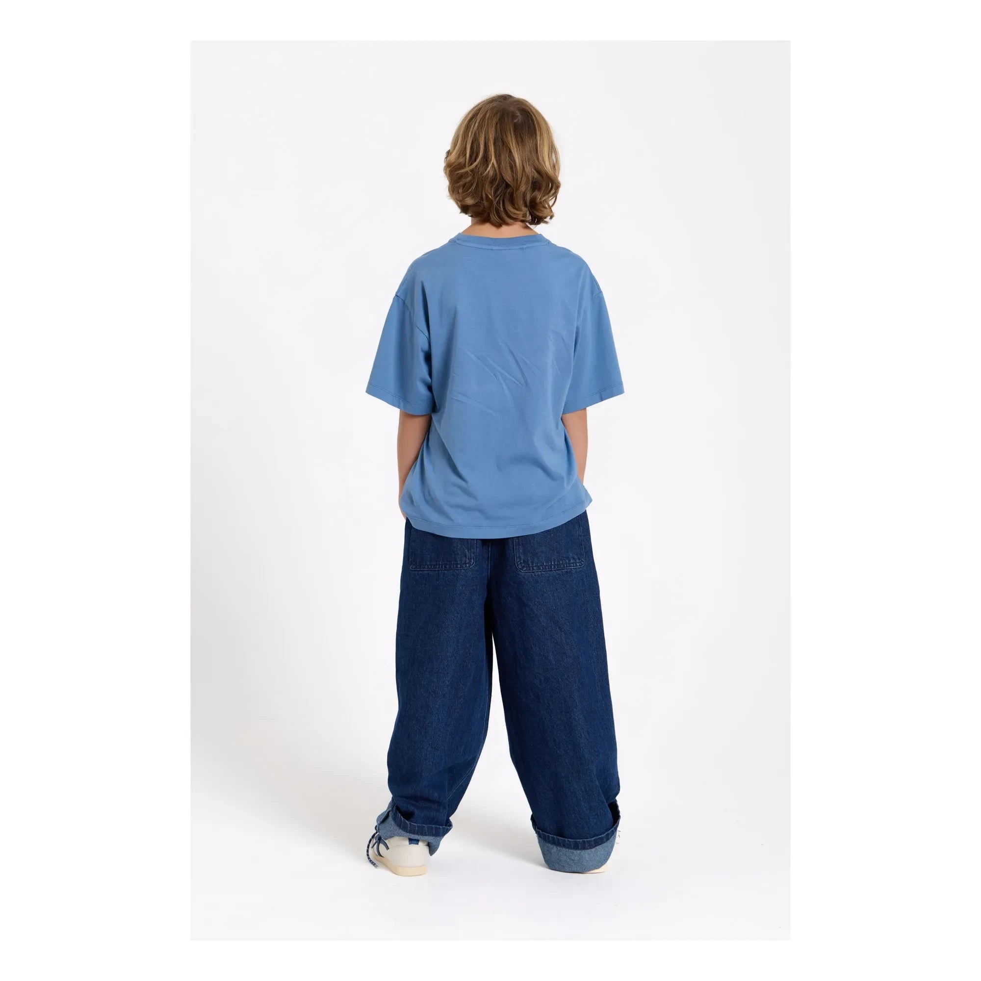 Smallable Kid - Camiseta de Algodón Orgánico Nils | Azul