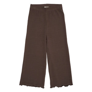 Copenhagen Colors - Pantalón de pierna ancha Modal | Marrón oscuro