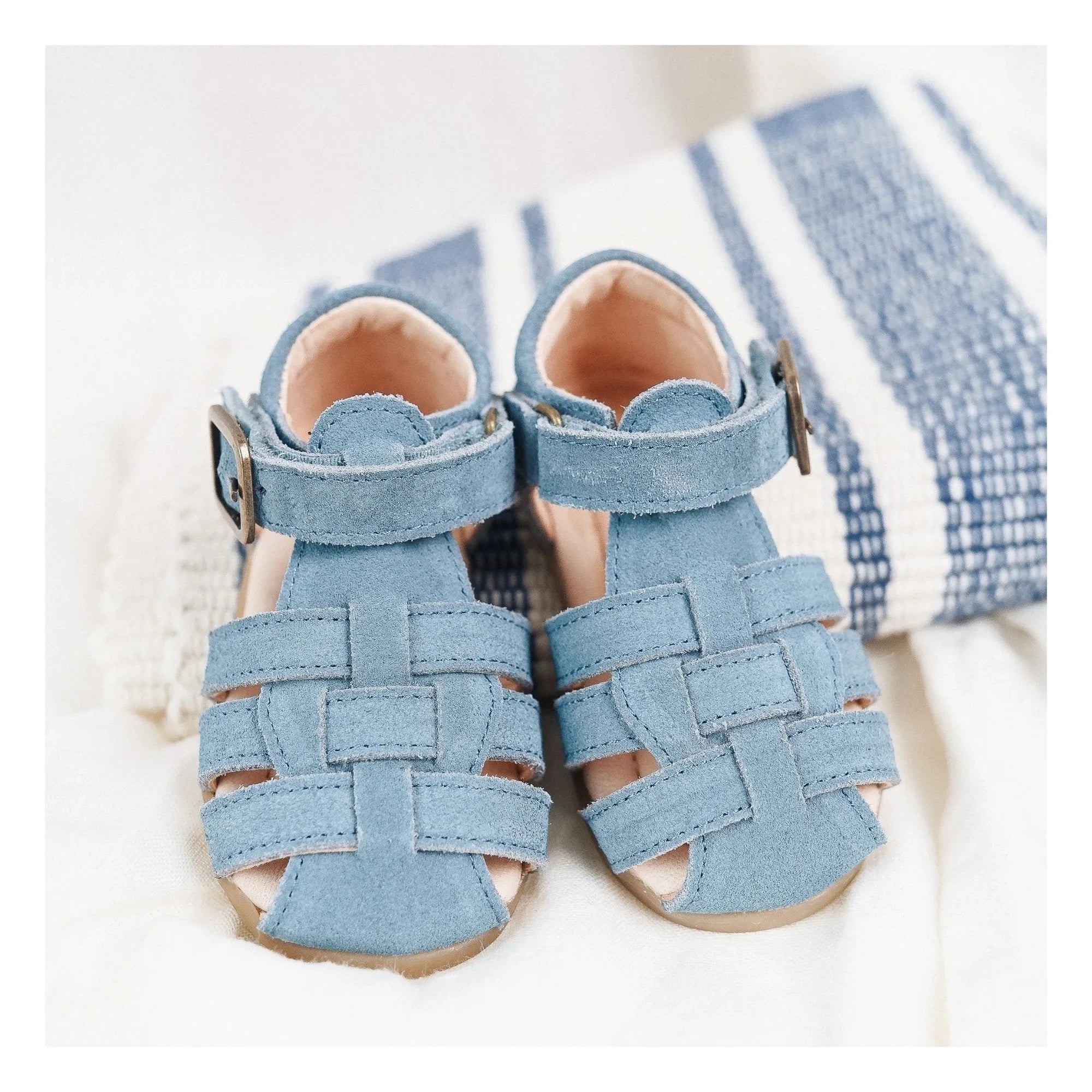 Lazare - Sandalias de ante Ernest | Azul vaquero