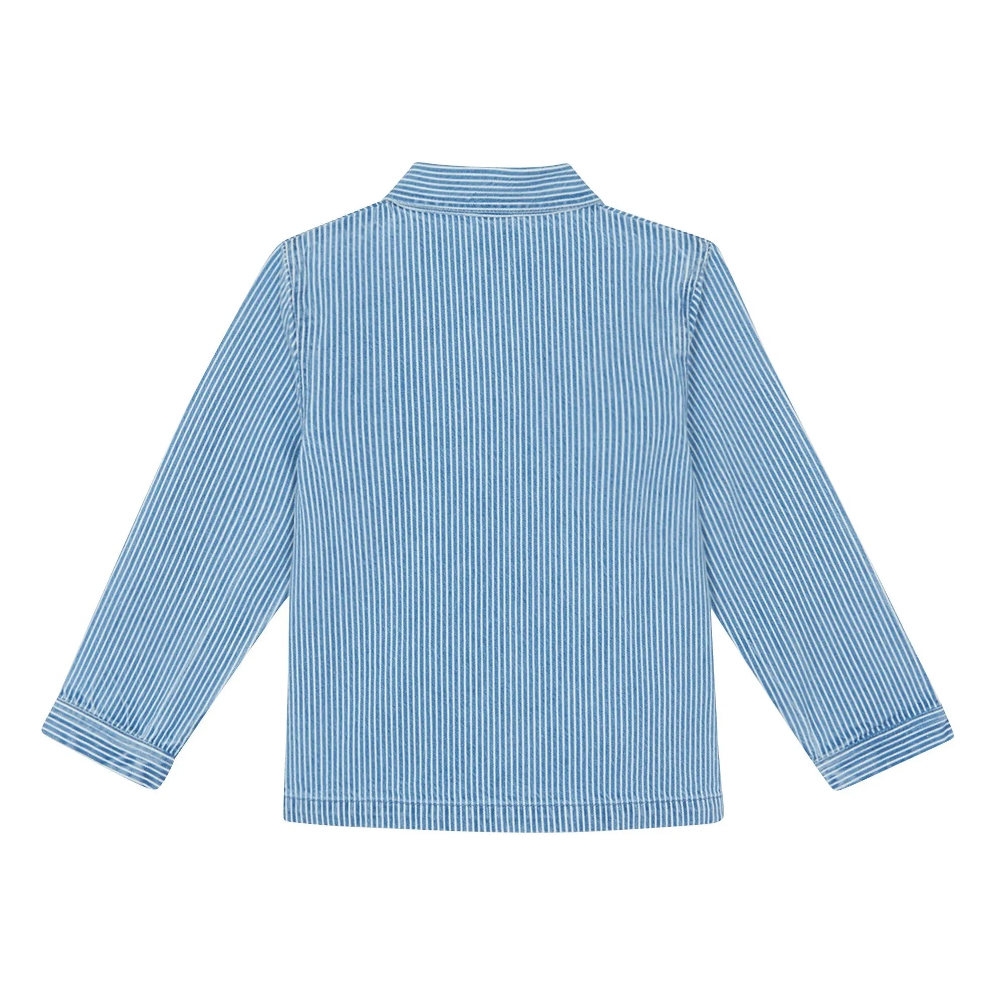 Bonton - Sobrecamisa de rayas de los noventa | Azul