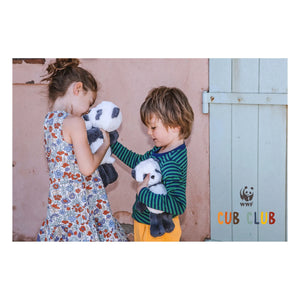 Bon Ton Toys - Peluche de panda Panu | Blanco/negro