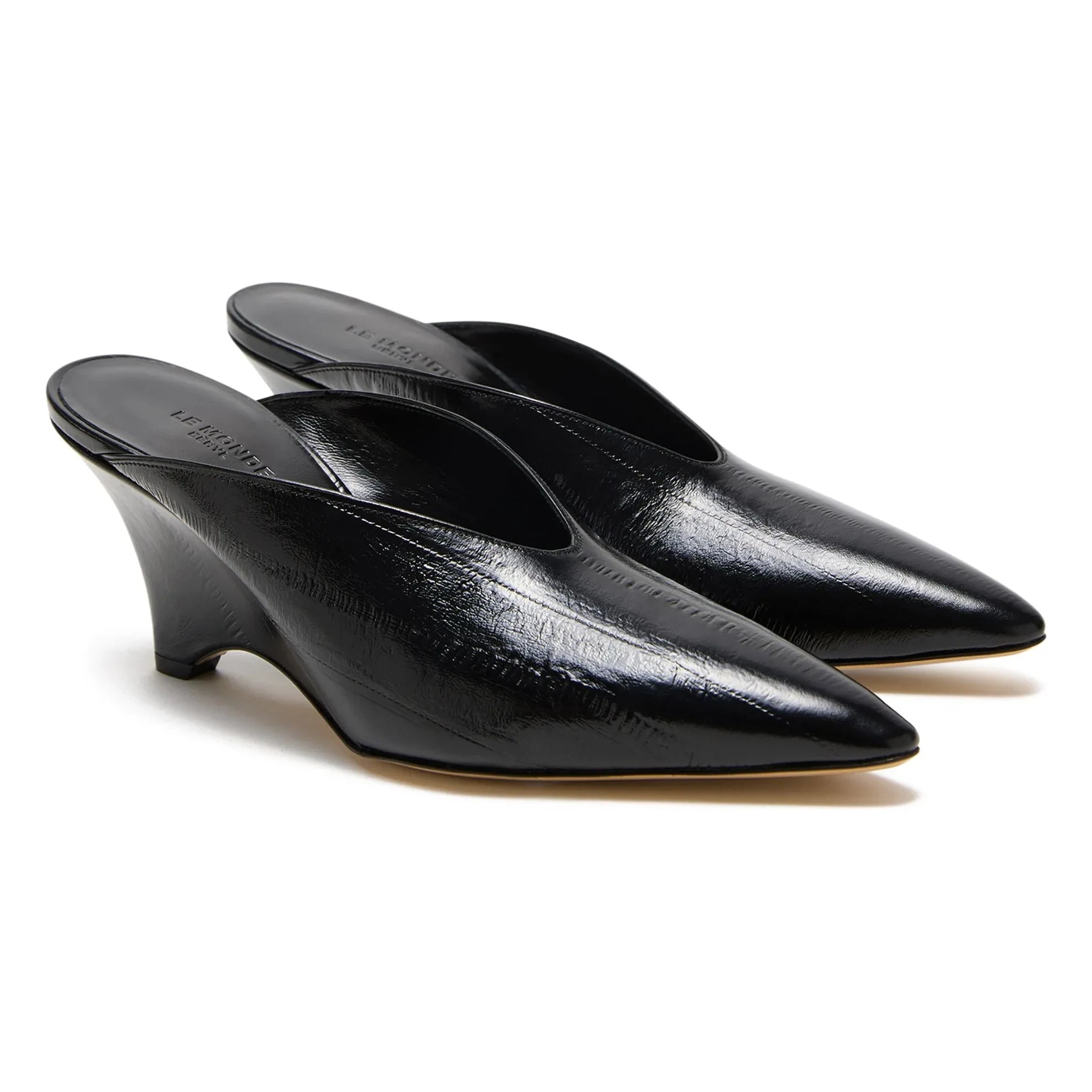 Le Monde Beryl - Victoria Mules de Piel | Negro