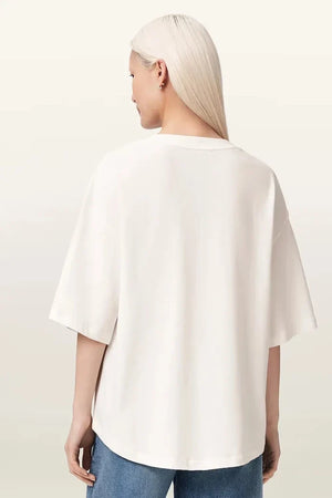 Camiseta STACKS AllSaints para mujer de algodón, corte holgado