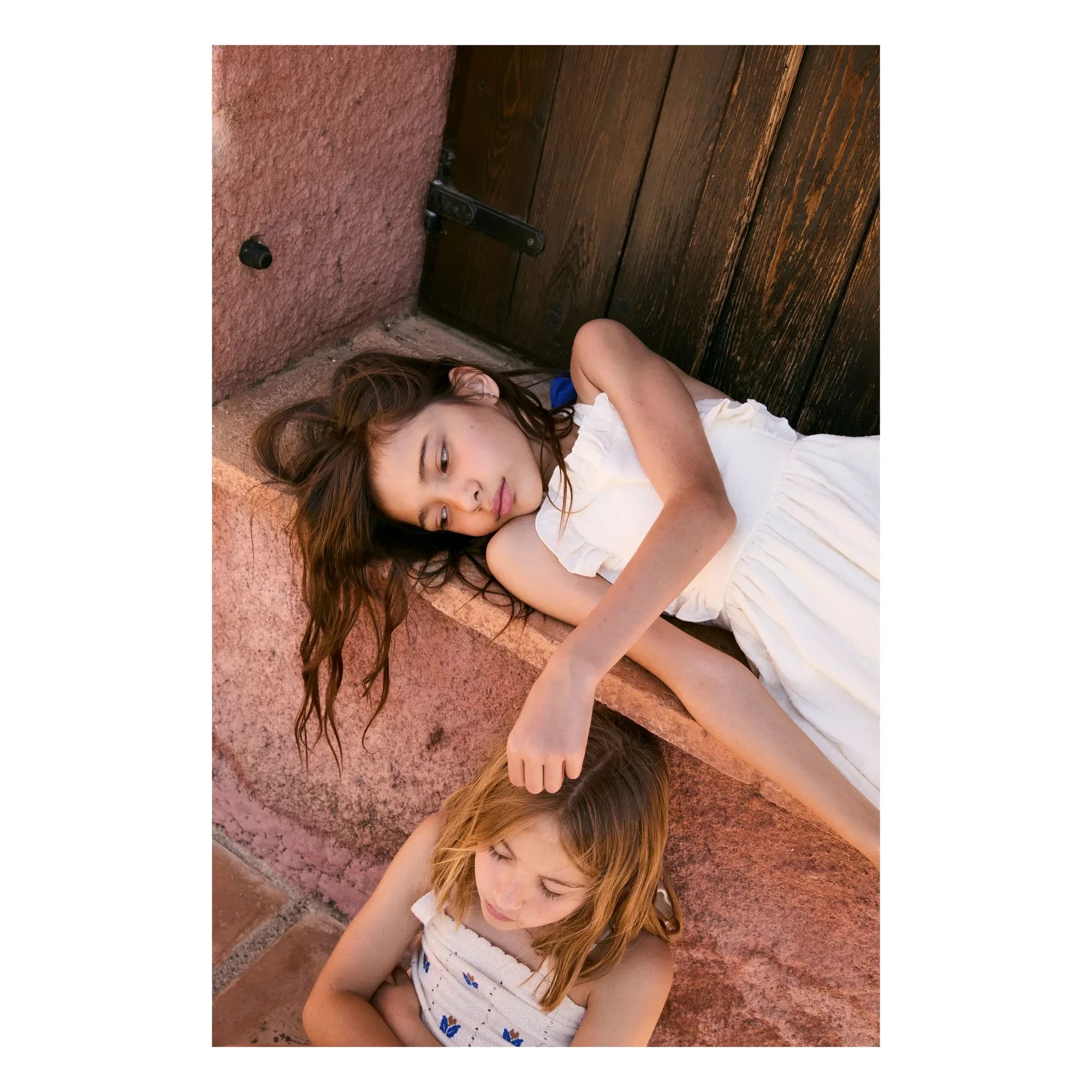 birinit - Vestido Midi de Algodón Orgánico Plumeti | Marfil