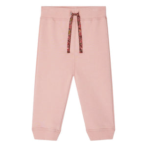 Bonpoint - Jogger de felpa de algodón orgánico Bambo | Rosa caramelo
