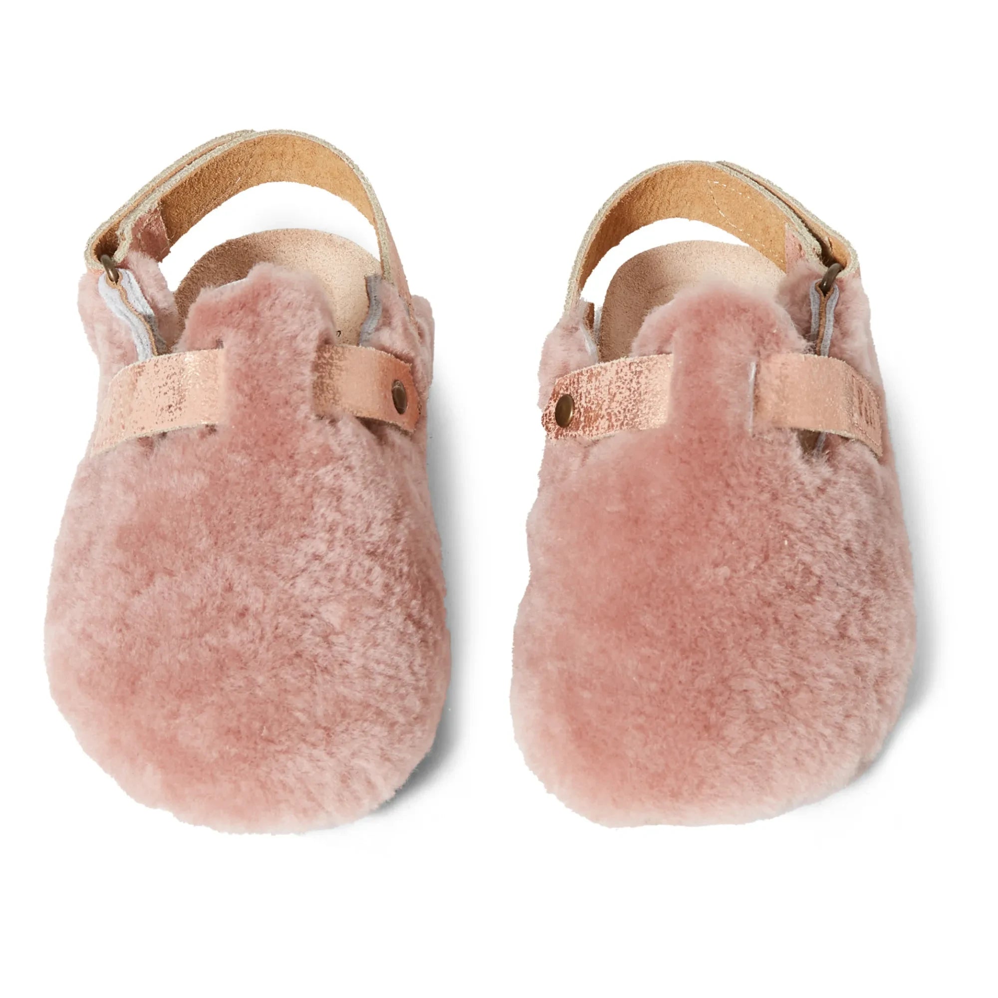Pèpè - Zuecos de Pelo Sintético | Rosa Claro