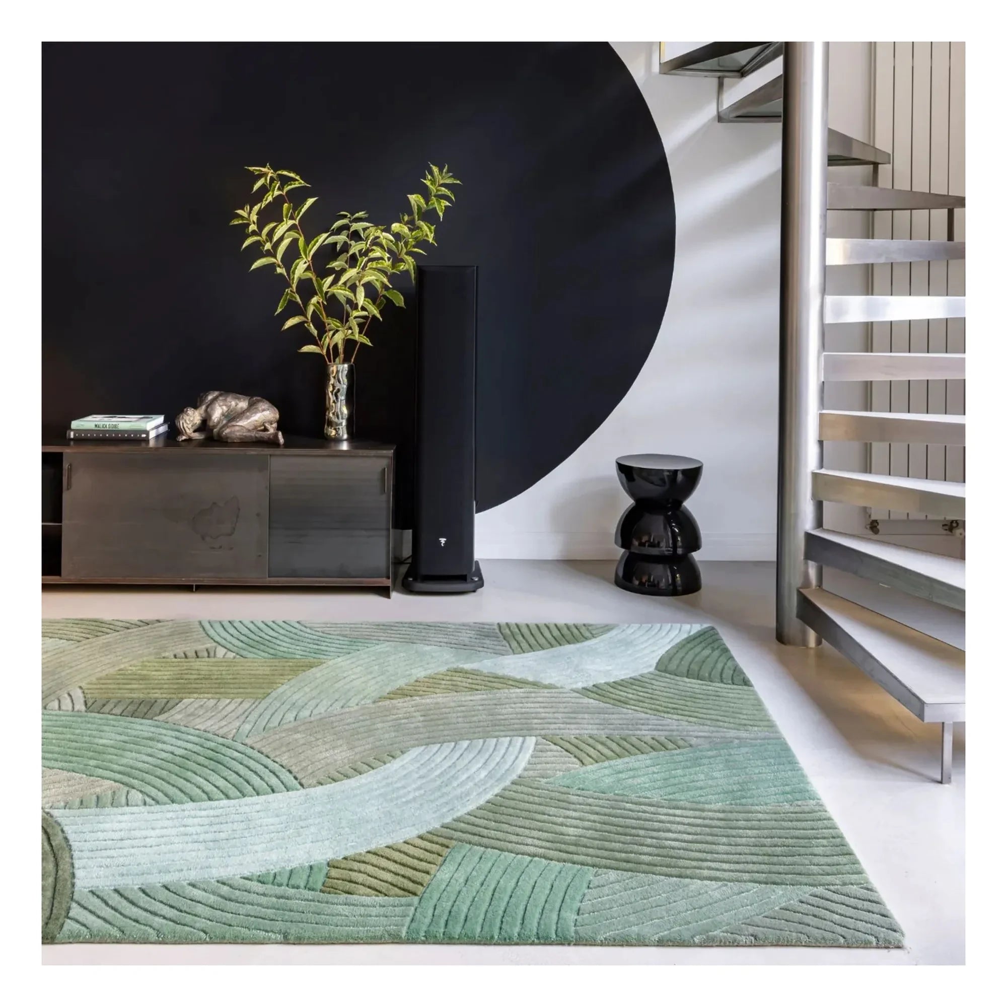 Edito - Alfombra de lana Canopée | Verde