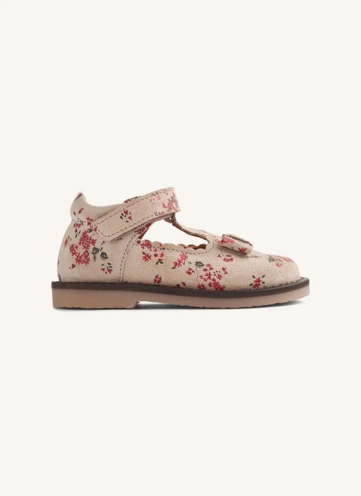 Wheat - Sandalias Mary Jane estilo sueco con flores Lucia | Rosa